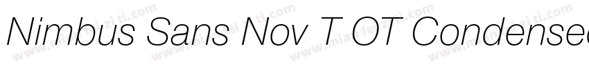 Nimbus Sans Nov T OT Condensed Bold字体转换